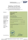 Welding Certificate